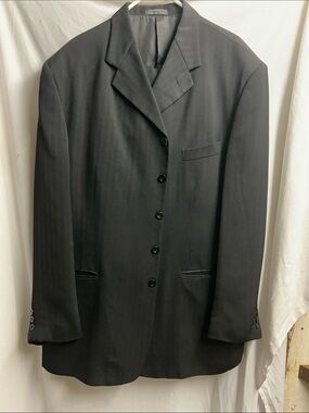Classic Black Men’s six button two piece suit